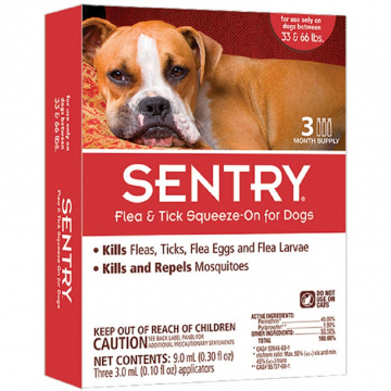 Сентрі краплі спот-он для собак 15-30 кг від бліх, кліщів, комарів №1*3 мл Sentry