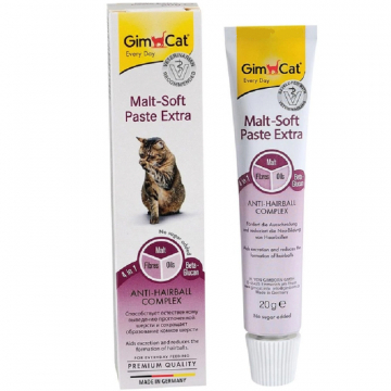 Паста для вывода шерсти у кошек Мальт-софт Экстра  GimCat 20 г Gimborn